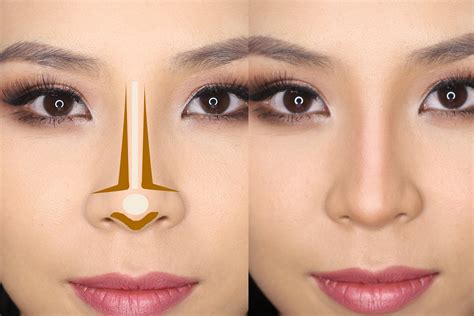 Make Your Face Cuter with the Application of 'Button Nose' Contour.